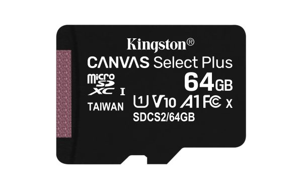 Kartë Memorie Kingston Canvas Select Plus 64GB microSDXC (2 cope) me Adapter SDCS2/64GB-2P1A – photo 3