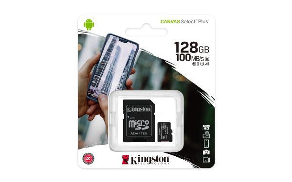 Kartë Memorie MicroSD 128GB Kingston Canvas Select Plus (SDCS2/128GB) 100MB/s Class10 – photo 5