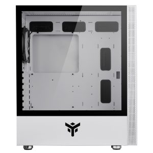 Kasë PC itek VERTIBRA S210W White Edition, Midi Tower ATX, Gaming, pa PSU, 1x ARGB Fan 12cm, 2xUSB3/1xUSB2.0