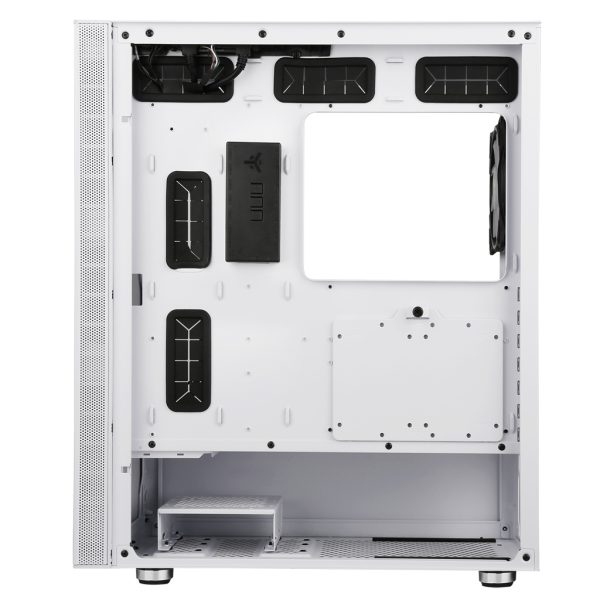 Kasë PC itek VERTIBRA S210W White Edition, Midi Tower ATX, Gaming, pa PSU, 1x ARGB Fan 12cm, 2xUSB3/1xUSB2.0 – foto 5