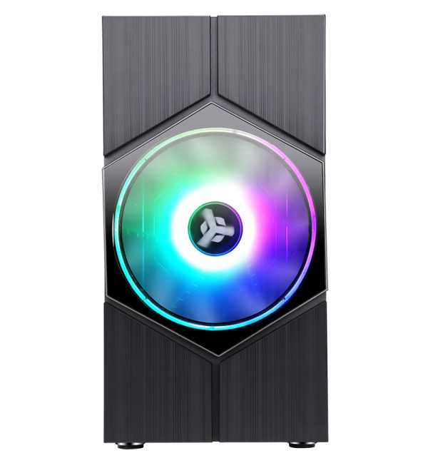 Kasë PC itek VORTEX Mini Tower mATX, Panel Xhami, Ventilator ARGB 20cm, 2x USB3 (ITGCACOLVB) – foto 2