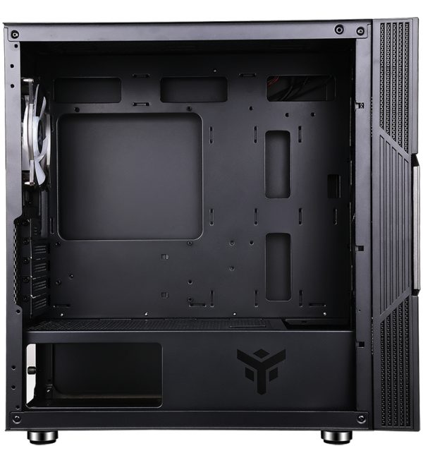 Kasë PC itek VORTEX Mini Tower mATX, Panel Xhami, Ventilator ARGB 20cm, 2x USB3 (ITGCACOLVB) – foto 4