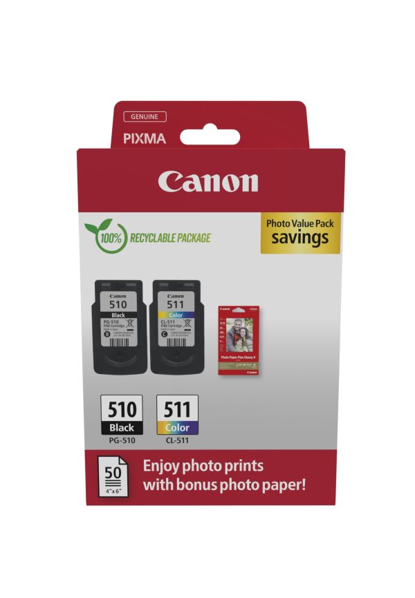 Kit Bojë Canon PG-510 BK / CL-511 Ngjyra (2970B010)