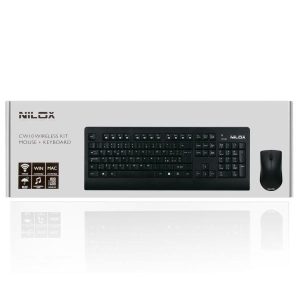 Kit Wireless Tastierë + Mouse Nilox CW10