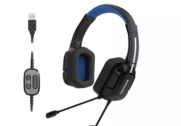 Kufje Gaming Philips TAGH401BL/00 me Mikrofon, USB, Zeze