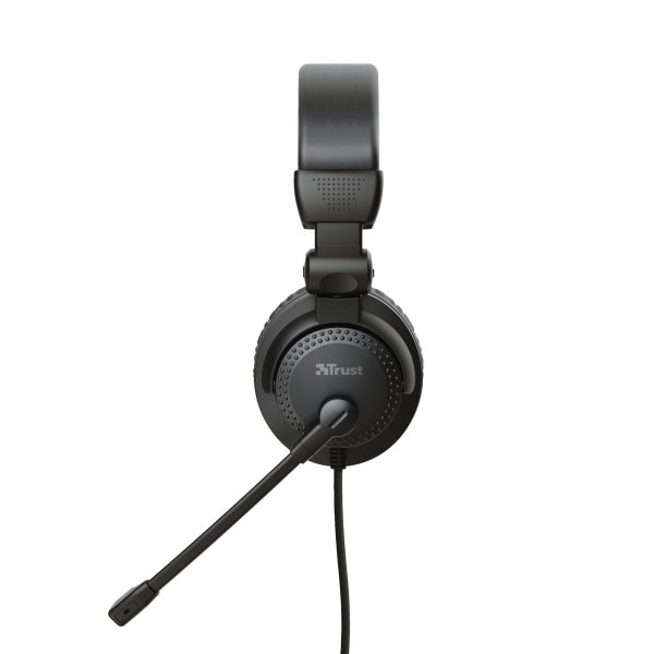 Kufje Trust Como me Mikrofon, Jack 3.5 mm, të Zeza – foto 4