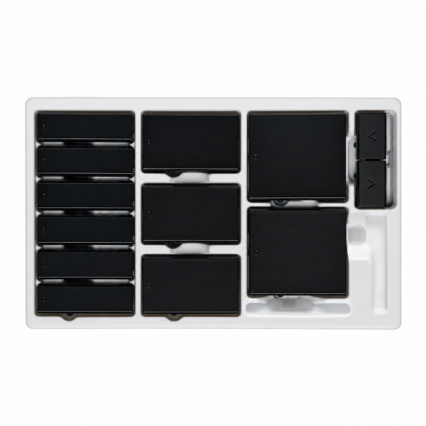 Butona Control4 Square Kontemporan Midnight Black C4-CKSK-C-MB