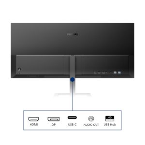 Monitor 34" Philips 346E2LAE/00 UltraWide QHD, HDMI/DisplayPort/USB-C