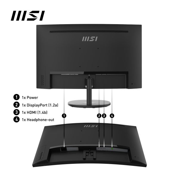 Monitor MSI Pro MP271CA 27" Curved, Full HD, 75Hz, VA, DP/HDMI – foto 5