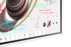 Monitor Multimedial Interaktiv Samsung WM65B 65" 4K UHD WhiteBoard Flip Pro