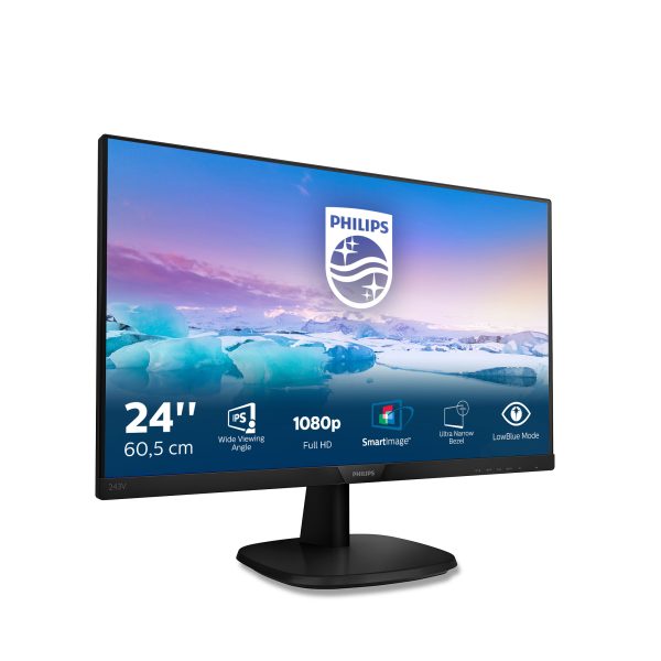 Monitor Philips 23.8" V Line IPS Full HD DVI/HDMI/VGA 243V7QDSB/00 – foto 3