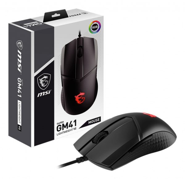 Mouse Gaming MSI Clutch GM41 Lightweight V2 USB RGB 16000DPI