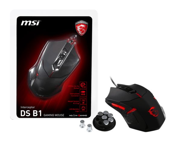 Mouse Gaming USB MSI Interceptor DS B1 1600 DPI