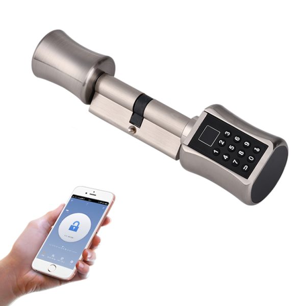 Brava Smart me Bateri (Cilinder) MachPower SM-DLCB-006 (App/Çelës/Fingerprint/Password)