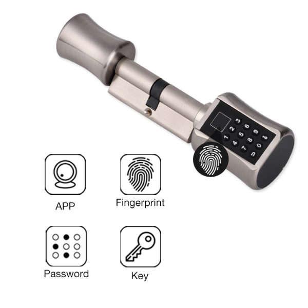 Brava Smart me Bateri (Cilinder) MachPower SM-DLCB-006 (App/Çelës/Fingerprint/Password) – foto 2