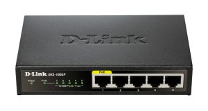 Switch D-Link DES-1005P 5 Porta 10/100 me 1 Port PoE Desktop