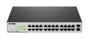 Switch D-Link DGS-1100-26, 24 Porta Gigabit + 2 SFP, Menaxhueshëm L2, Desktop/Rack