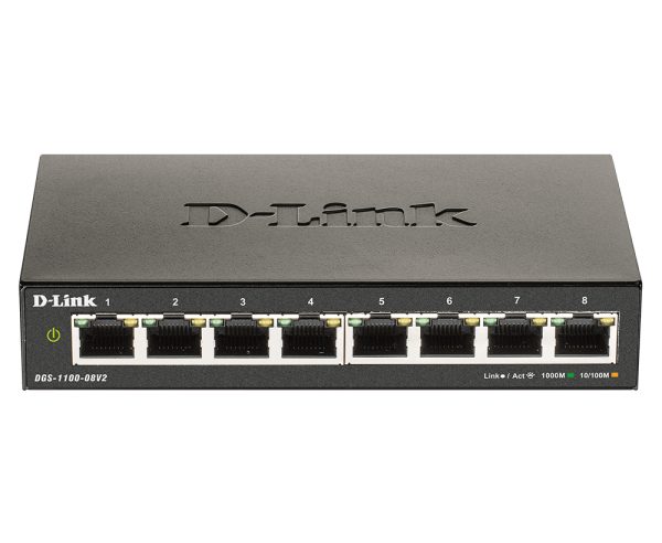 Switch Desktop Managed Gigabit D-Link DGS-1100-08V2