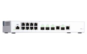 Switch QNAP QSW-M408-2C 8 porta Desktop Gigabit Managed L2, 2 porta 10GbE SFP+/NBASE-T Combo, 2 porta 10G SFP+