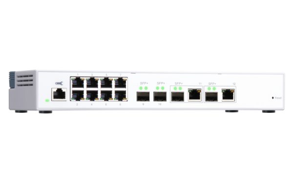 Switch QNAP QSW-M408-2C 8 porta Desktop Gigabit Managed L2, 2 porta 10GbE SFP+/NBASE-T Combo, 2 porta 10G SFP+ – photo 2
