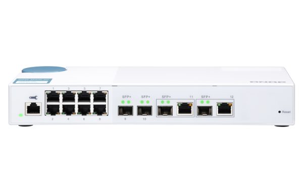 Switch QNAP QSW-M408-2C 8 porta Desktop Gigabit Managed L2, 2 porta 10GbE SFP+/NBASE-T Combo, 2 porta 10G SFP+