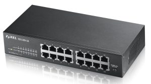 Switch Zyxel GS1100-16 16-Porta Gigabit Desktop Unmanaged