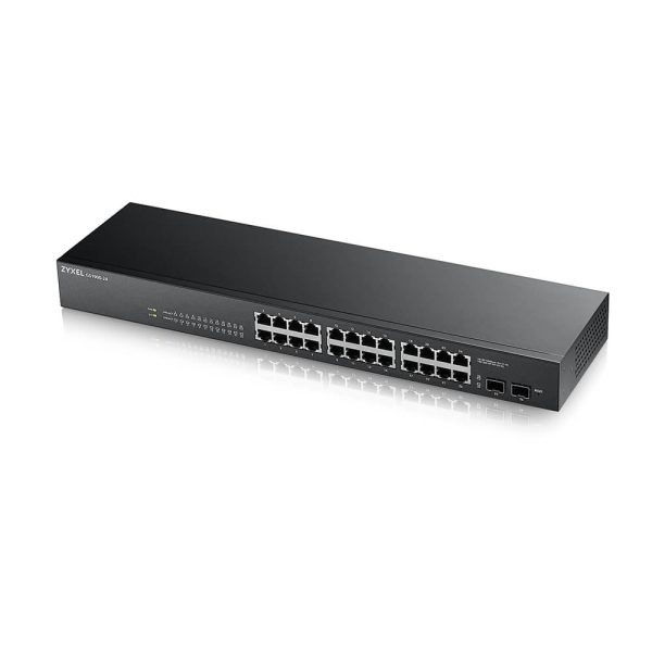 Switch Zyxel GS1900-24, 24 Porta Gigabit + 2 SFP, Managed L2, Rackmount – photo 2