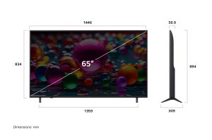 TV LG 65" 4K UHD Smart TV 65UA74003LB, 3xHDMI/LAN/2xUSB/Wi-Fi 5/BT
