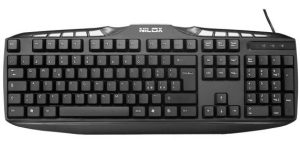 Tastierë USB Nilox KT30M, Multimediale, Zezë