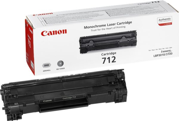Toner Canon 712 BK (1870B002) për LBP-3010/3100, 1500 faqe