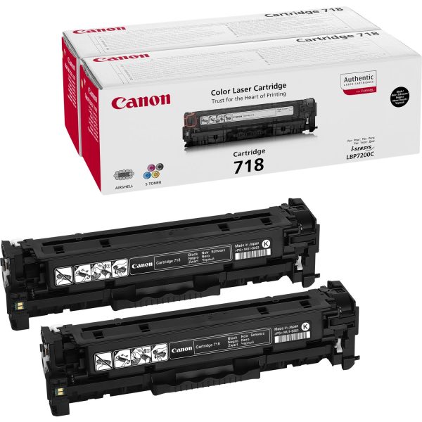 Toner Canon CRG-718 Bk, i Zi, 3400 faqe