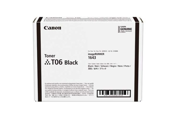 Toner Canon T06 Bk, i-Sensys iR1643/1643i/1643iF, 20.500 faqe (3526C002)