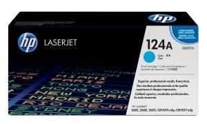 Toner HP 124A Cyan (Q6001A) për HP LaserJet 1600/2600/CM1015 MFP
