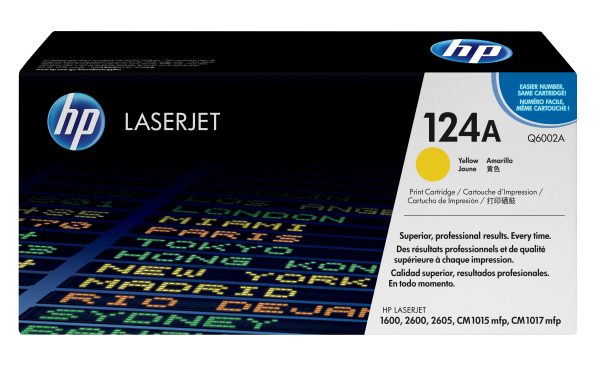 Toner HP 124A Yellow (Q6002A) - Original LaserJet