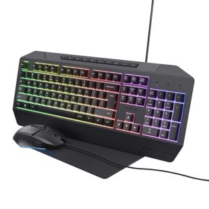 Trust GXT 791T Kit Gaming USB - Tastierë, Mouse dhe Mousepad RGB