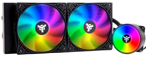 Ventola CPU itek EVOLIQ 240 Rainbow, AIO Liquid Cooler, Universale AMD/Intel, 240mm