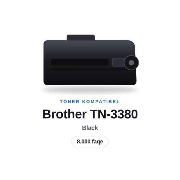 Toner Kompatibel Brother TN-3380 i Zi, 8.000 faqe