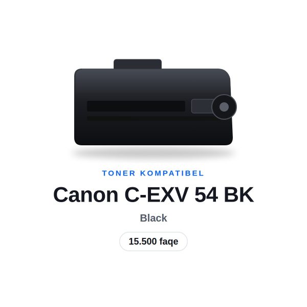 Toner Kompatibel Canon C-EXV 54 BK i Zi, 15.500 faqe