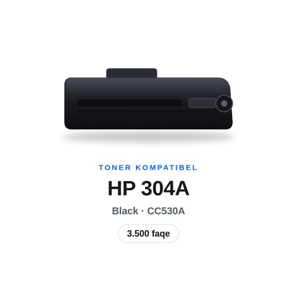 Toner Kompatibel HP 304A (CC530A) i Zi, 3.500 faqe