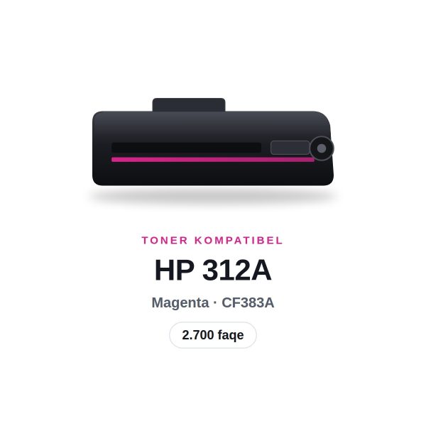 Toner Kompatibel HP 312A Magenta (CF383A), 2.700 faqe