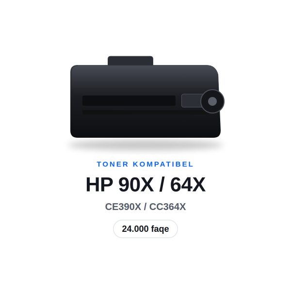 Toner Kompatibel HP 90X / 64X (CE390X / CC364X), 24.000 faqe
