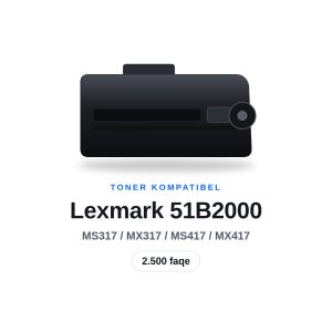 Toner Kompatibel Lexmark 51B2000 i Zi, 2.500 faqe