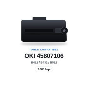 Toner Kompatibel OKI 45807106 i Zi, 7.000 faqe
