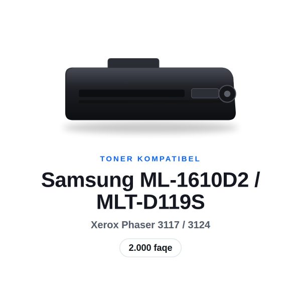 Toner Kompatibel Samsung ML-1610D2 / MLT-D119S, 2.000 faqe
