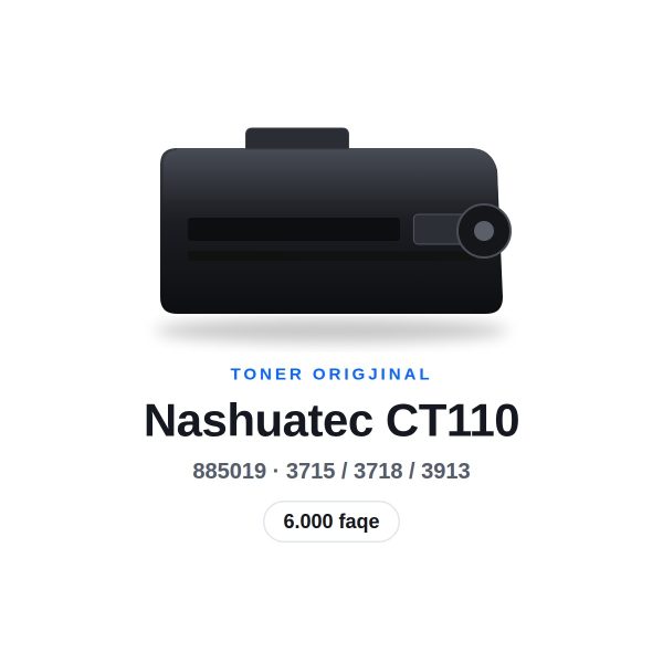 Toner Nashuatec CT110 (885019) i Zi, 6.000 faqe